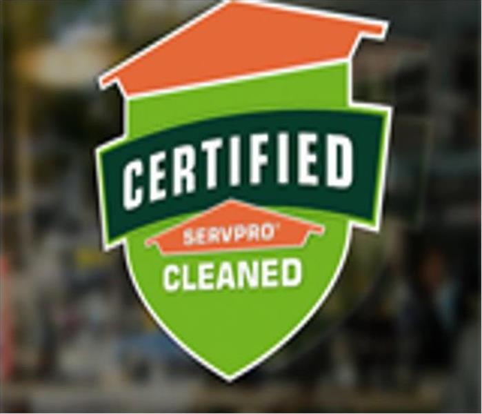 Certified SERVPRO Cleaned logo