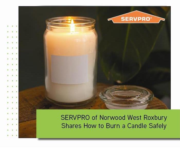 candles with green box and orange SERVPRO logo