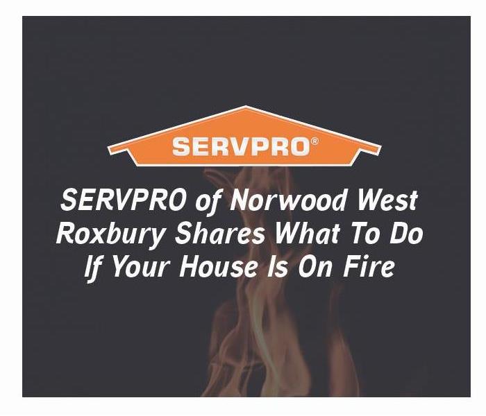 Fire in background with orange box and SERVPRO logo 